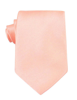 Salmon Satin Necktie