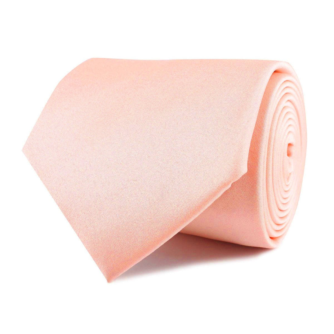 Salmon Satin Necktie