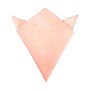 Salmon Satin Pocket Square