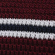 Ace Burgundy Knitted Tie Fabric