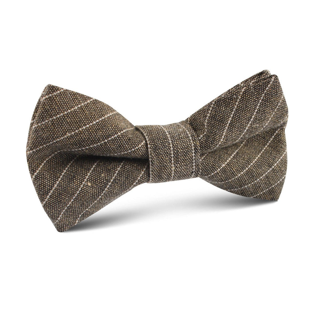 Sandman Linen Pinstripe Kids Bow Tie