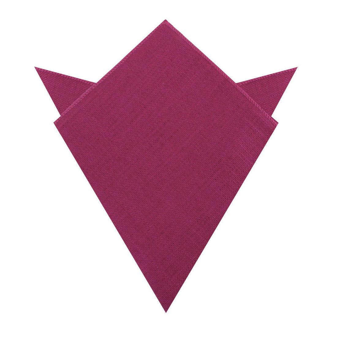 Sangria Slub Linen Pocket Square