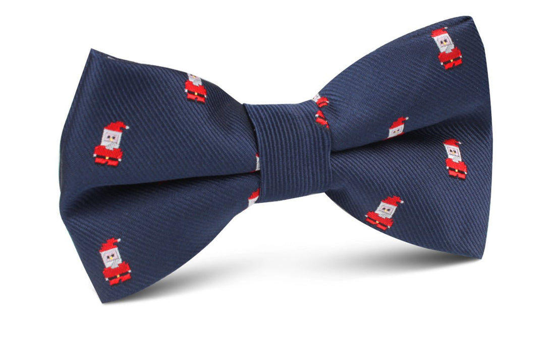 Santa Claus Pixel Bow Tie