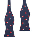 Santa Claus Pixel Self Bow Tie