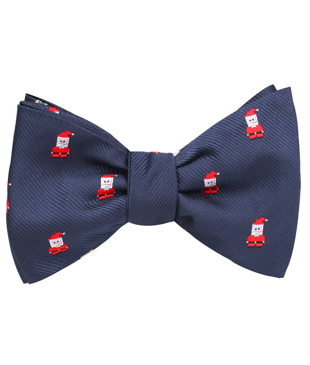 Santa Claus Pixel Self Tie Bow Tie