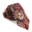 Sao Paulo Paisley Red Skinny Tie