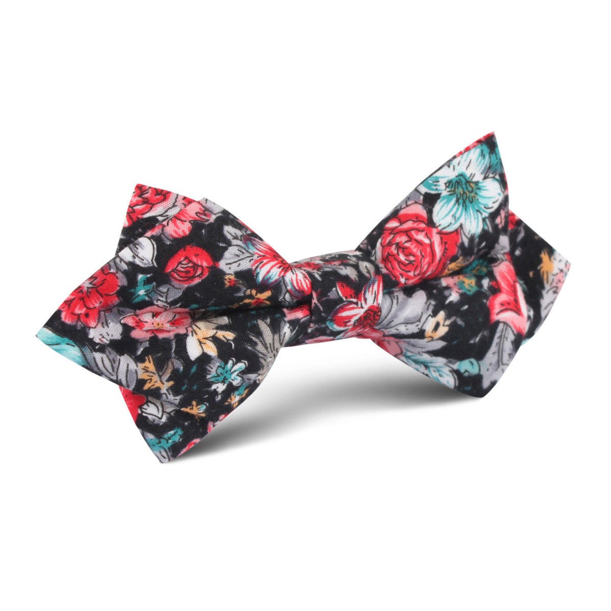 Sardinia Bloom Floral Diamond Bow Tie