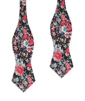 Sardinia Bloom Floral Diamond Self Bow Tie