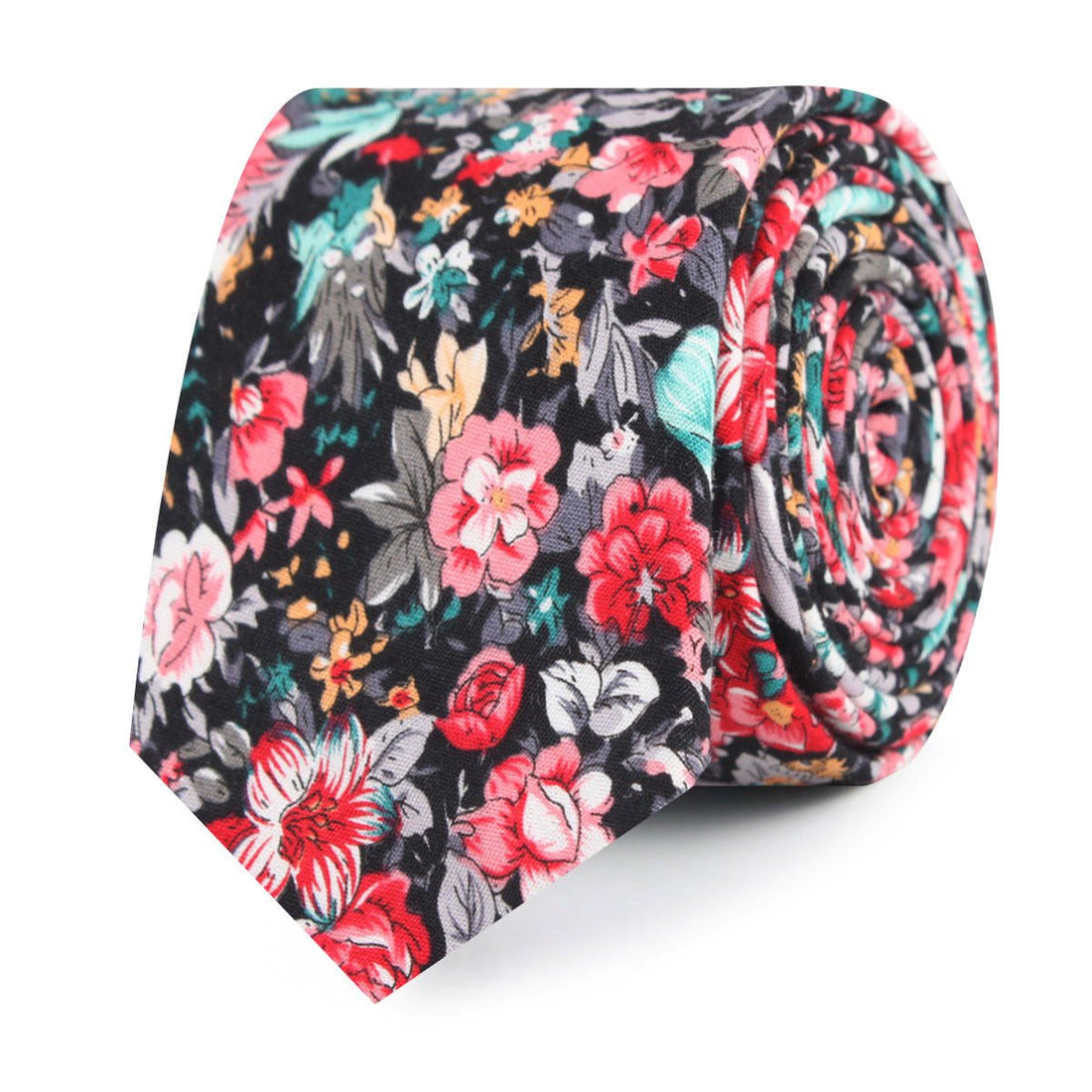 Sardinia Bloom Floral Slim Tie