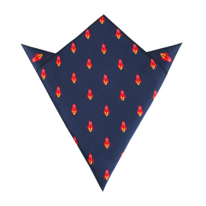 Saturn Red Rocket Pocket Square