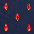 Saturn Red Rocket Skinny Tie Fabric