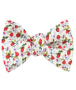 Scarlet Pimpernel Rose Self Tie Bow Tie