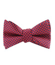 Scarlet Red Houndstooth Self Tied Bowtie