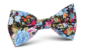 Scoglio D'Africa Violet Floral Bow Tie