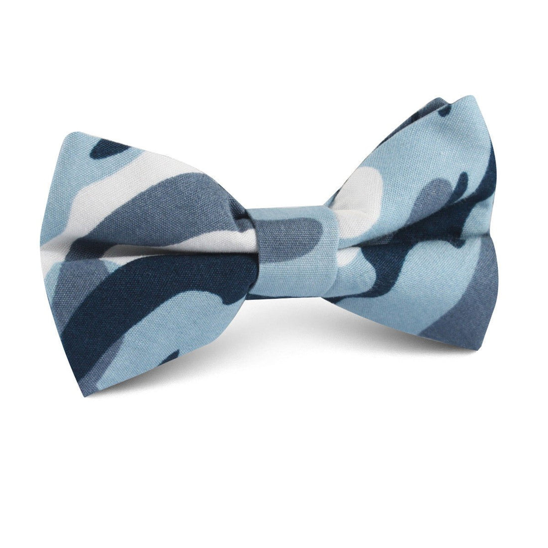 Sea Blue Camo Kids Bow Tie