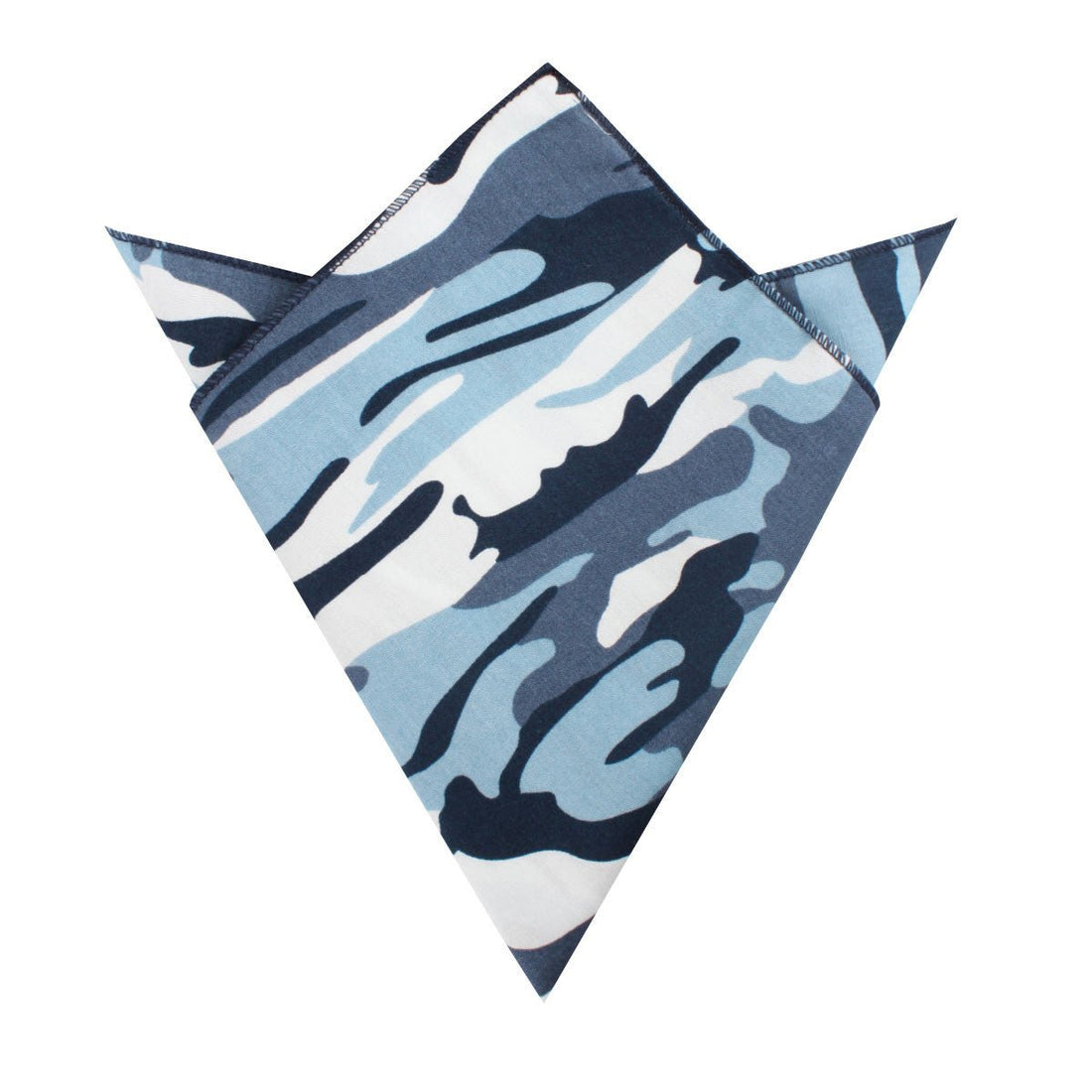 Sea Blue Camo Pocket Square