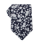 Seoul Forest Dark Navy Floral Necktie