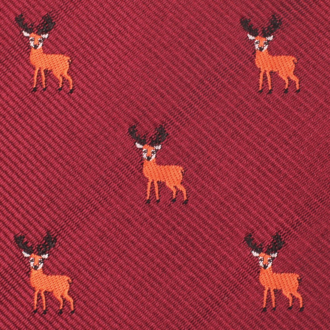 Siberian Reindeer Skinny Tie Fabric