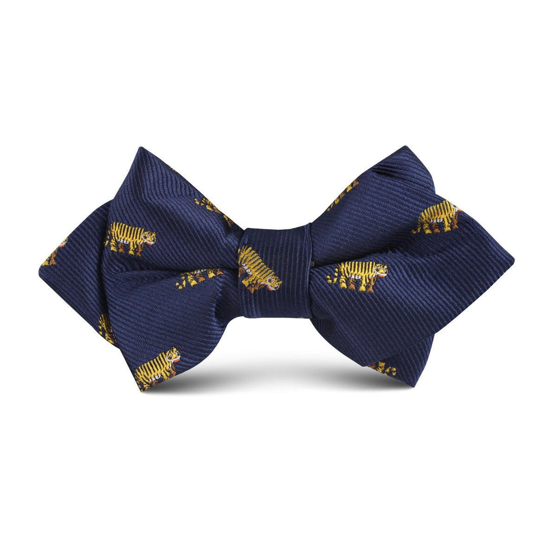 Siberian Tiger Kids Diamond Bow Tie