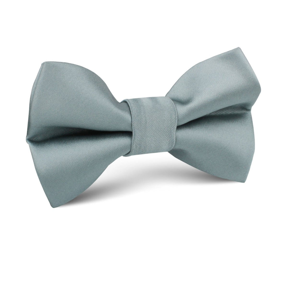 Silver Sage Satin Kids Bow Tie