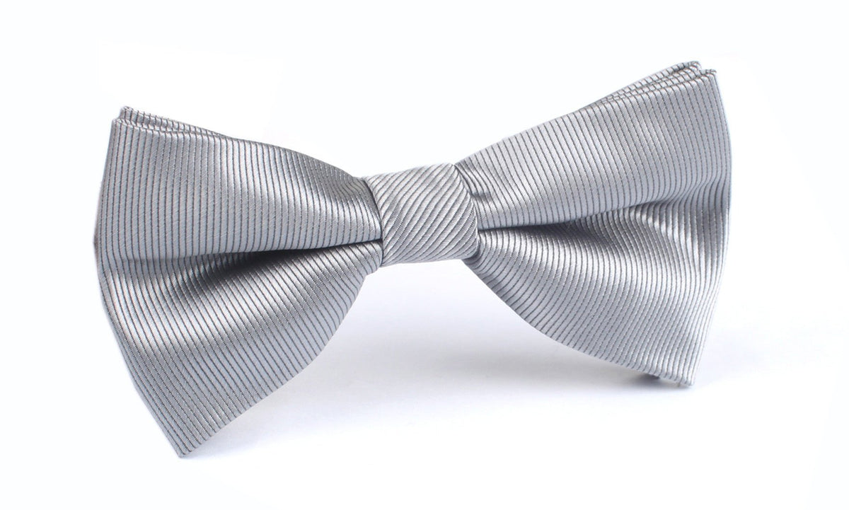 Silver Bow Tie