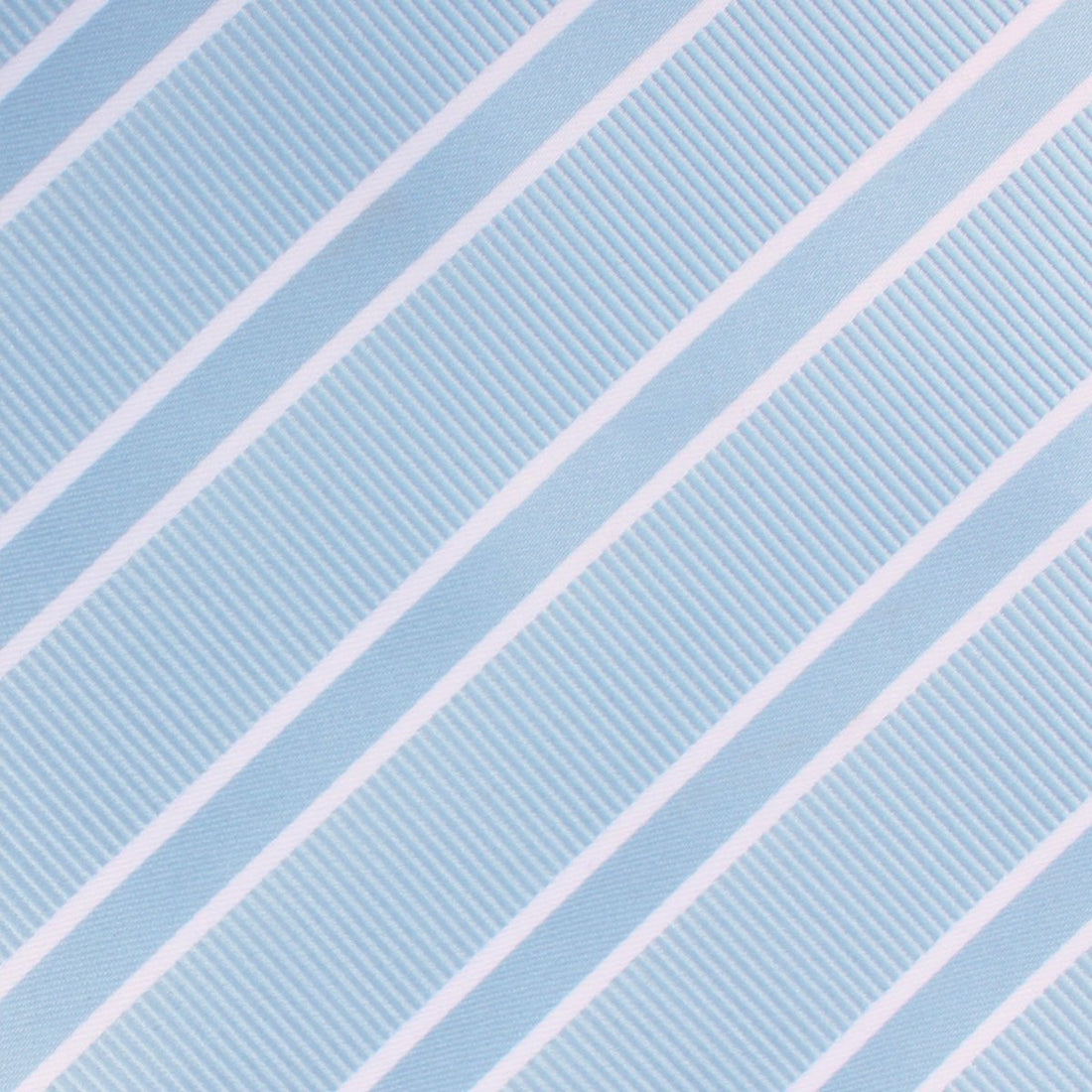 Sky Light Blue Double Stripe Necktie Fabric