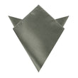 Soft Charcoal Crisp Satin Pocket Square