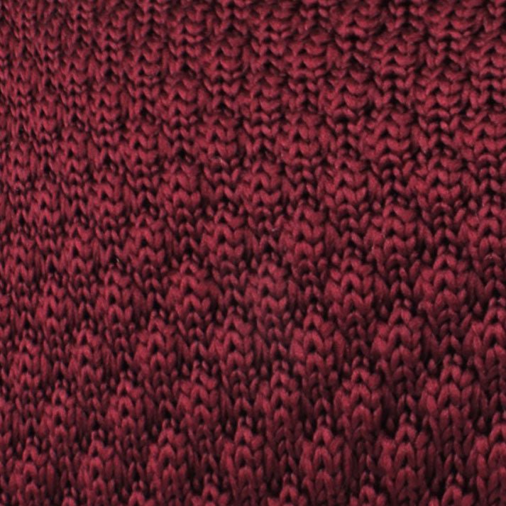 Spiced Burgundy Knitted Tie Fabric