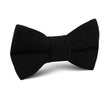 St Lucia Black Linen Kids Bow Tie