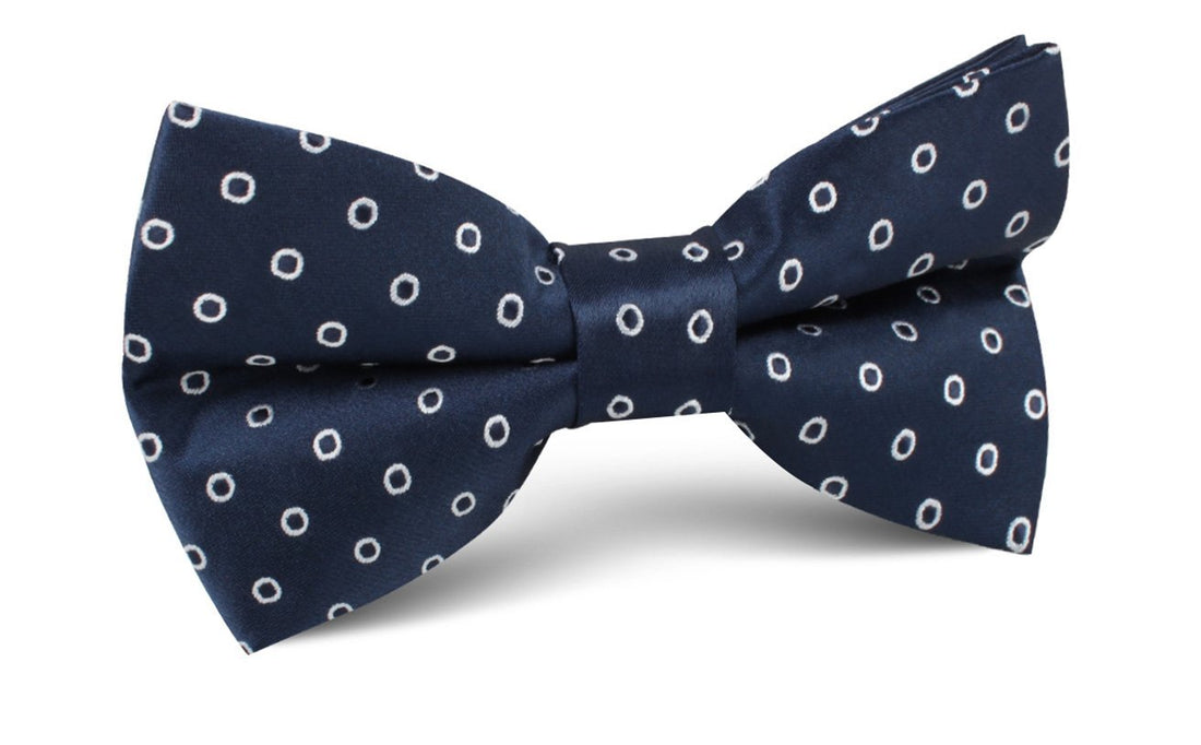 St Barts Navy Polka Dot Bow Tie