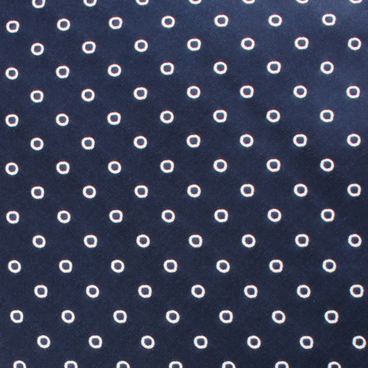 St Barts Navy Polka Dot Necktie Fabric