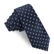 St Barts Navy Polka Dot Skinny Tie