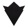 St Lucia Black Linen Pocket Square