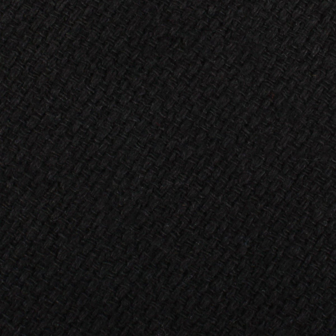 St Lucia Black Linen Pocket Square Fabric