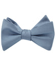 Steel Blue Weave Self Tied Bow Tie