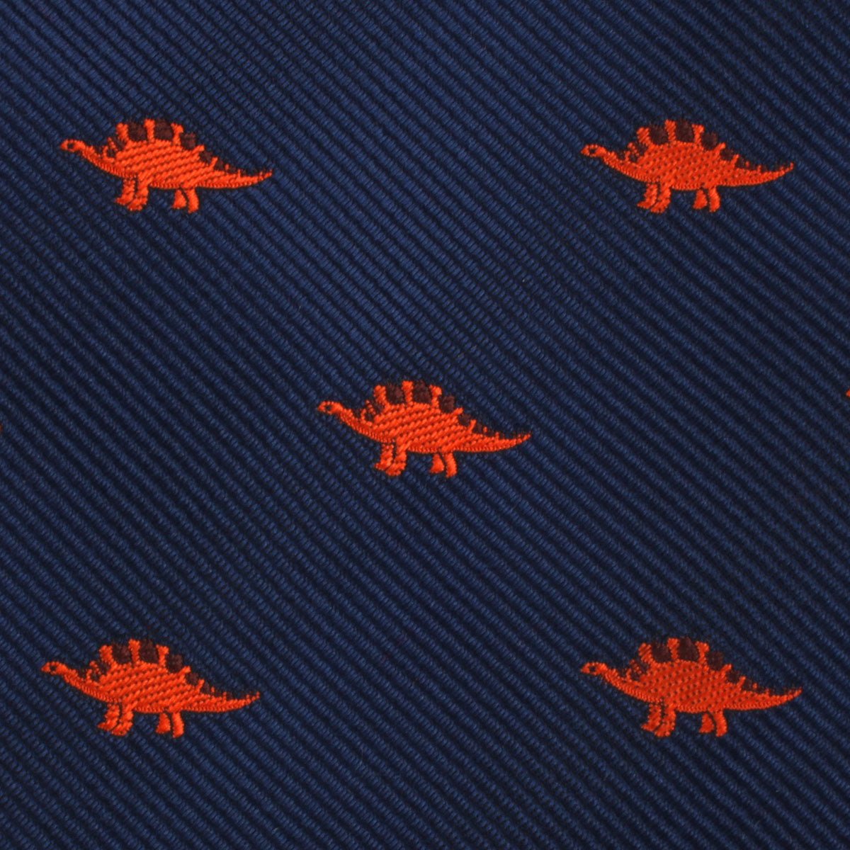 Stegosaurus Dinosaur Skinny Tie Fabric