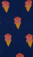 Strawberry Ice Cream Low Cut Socks Pattern Fabric