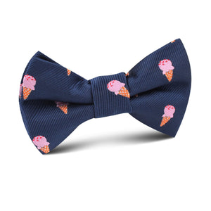 Strawberry Ice Cream Kids Bow Tie