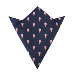 Strawberry Ice Cream Pocket Square