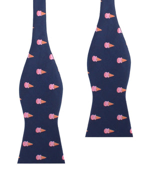 Strawberry Ice Cream Self Bow Tie