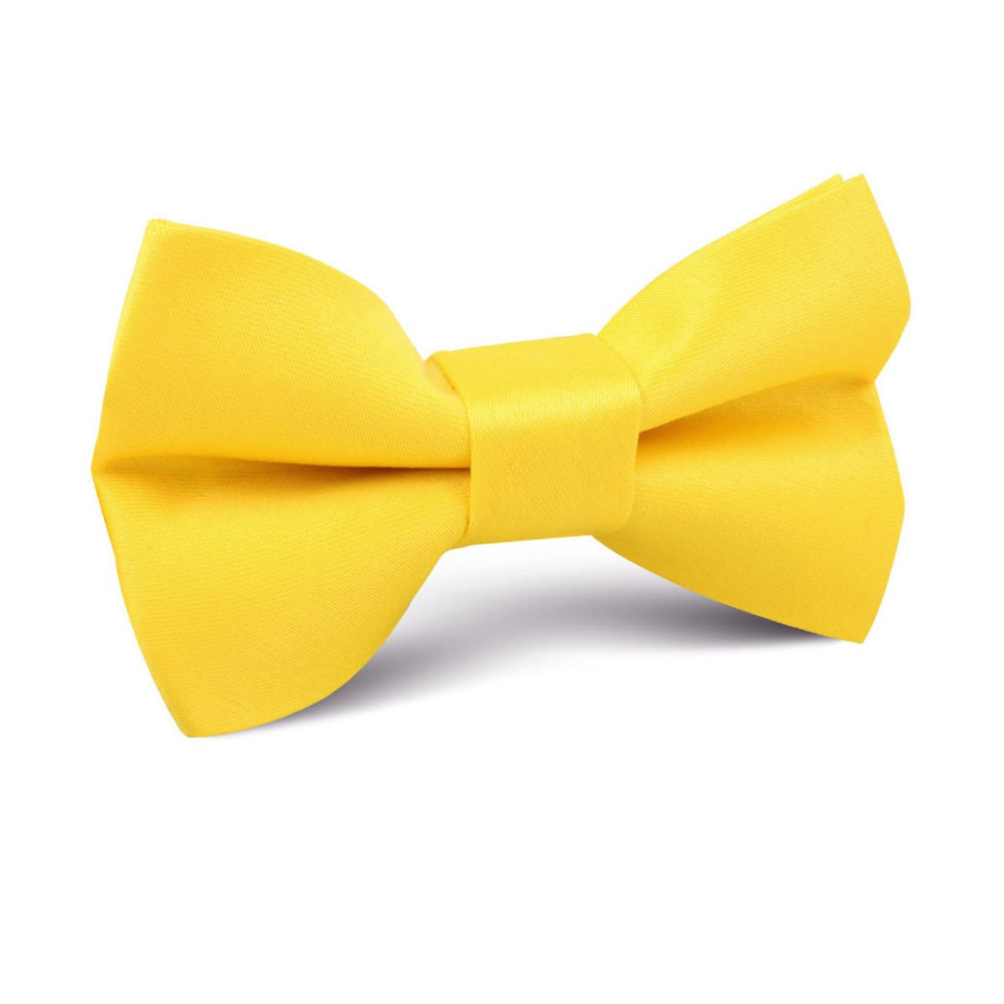 Sunflower Chrysanthemum Yellow Satin Kids Bow Tie