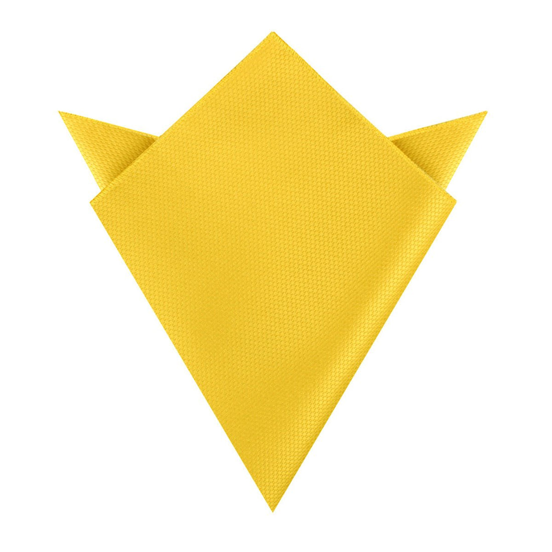 Sunflower Yellow Basket Weave Pocket Square