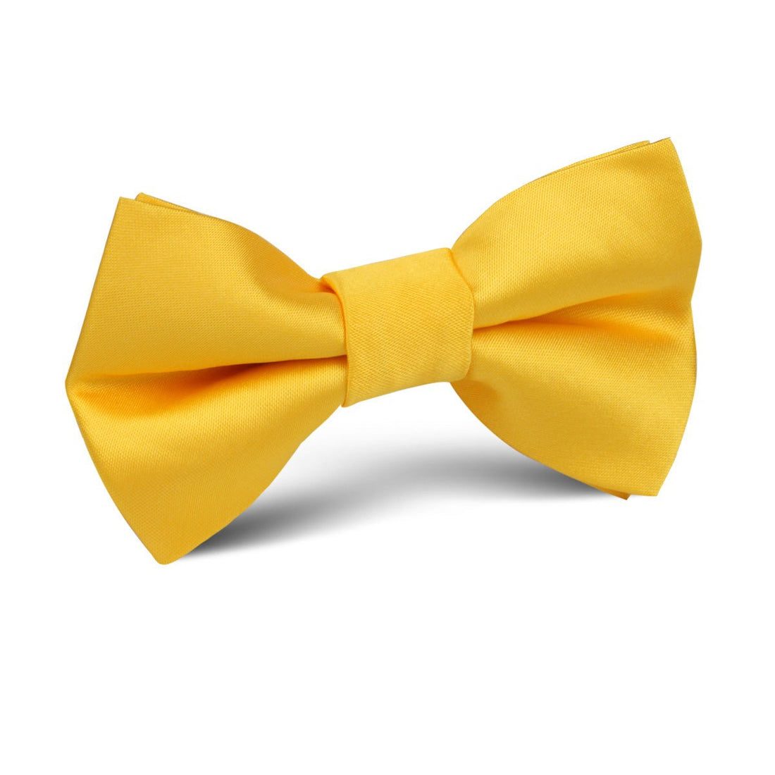 Sunflower Yellow Satin Kids Bow Tie