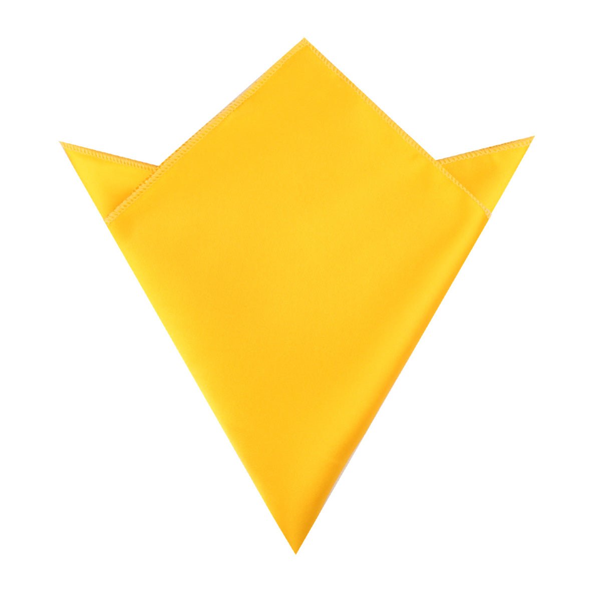 Sunflower Yellow Satin Pocket Square