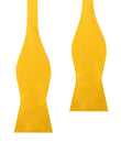 Sunflower Yellow Satin Self Bow Tie