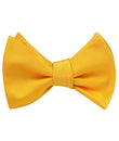 Sunflower Yellow Satin Self Tie Bow Tie