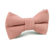 Sunset Peach Linen Twill Kids Bow Tie