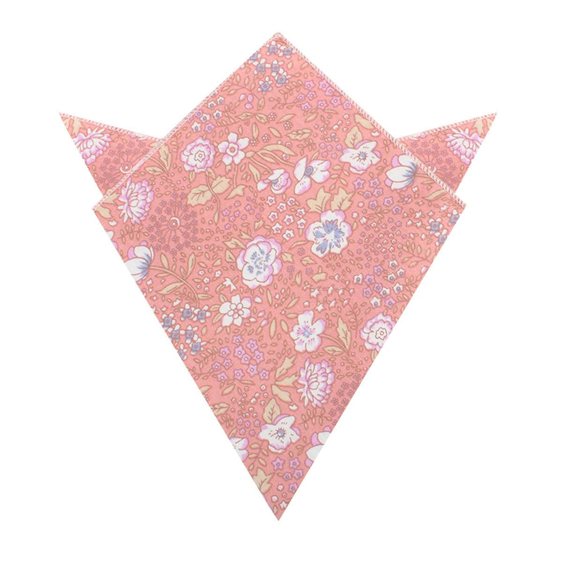 Sunset Pink Floral Pocket Square