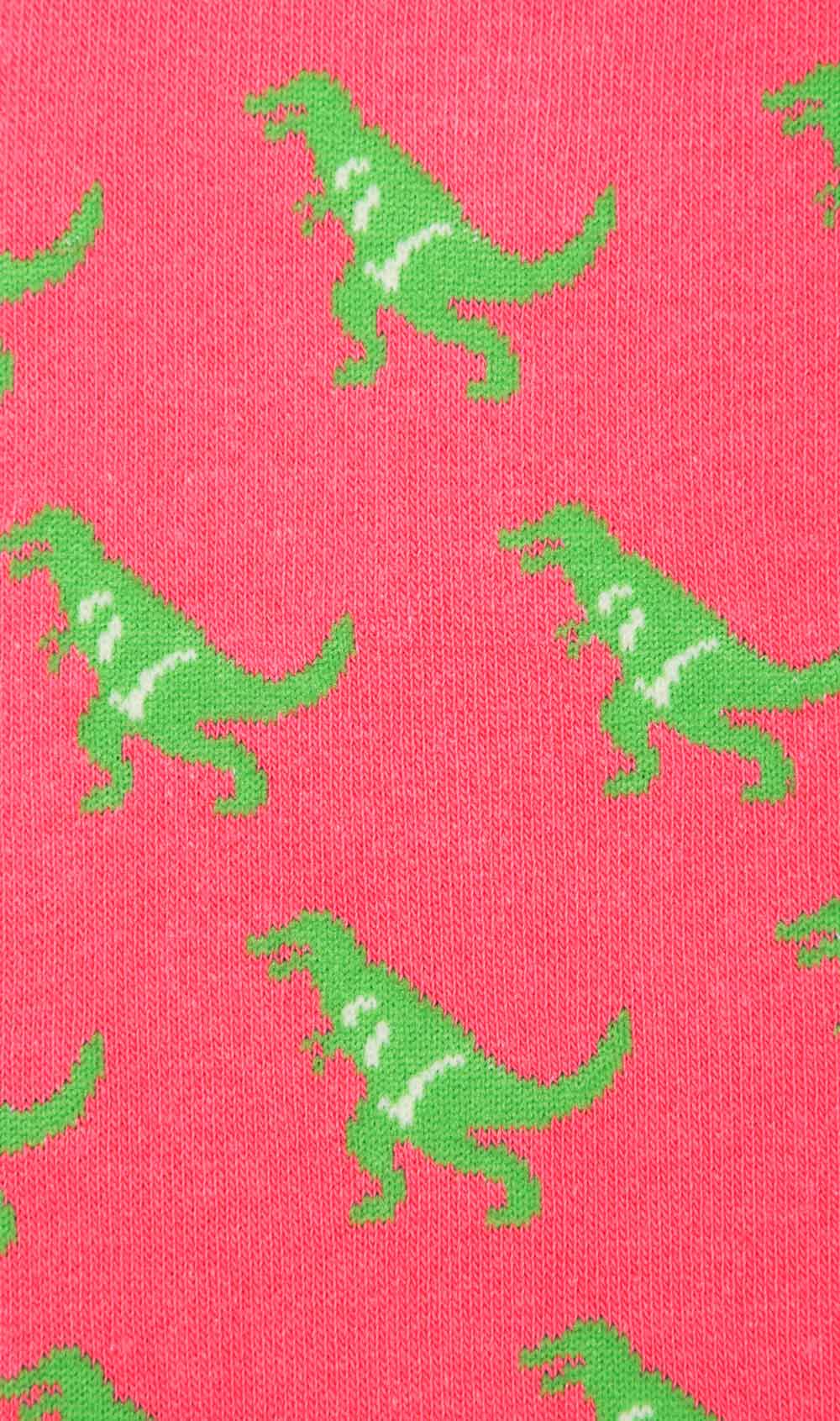 T-Rex Pink Socks Fabric