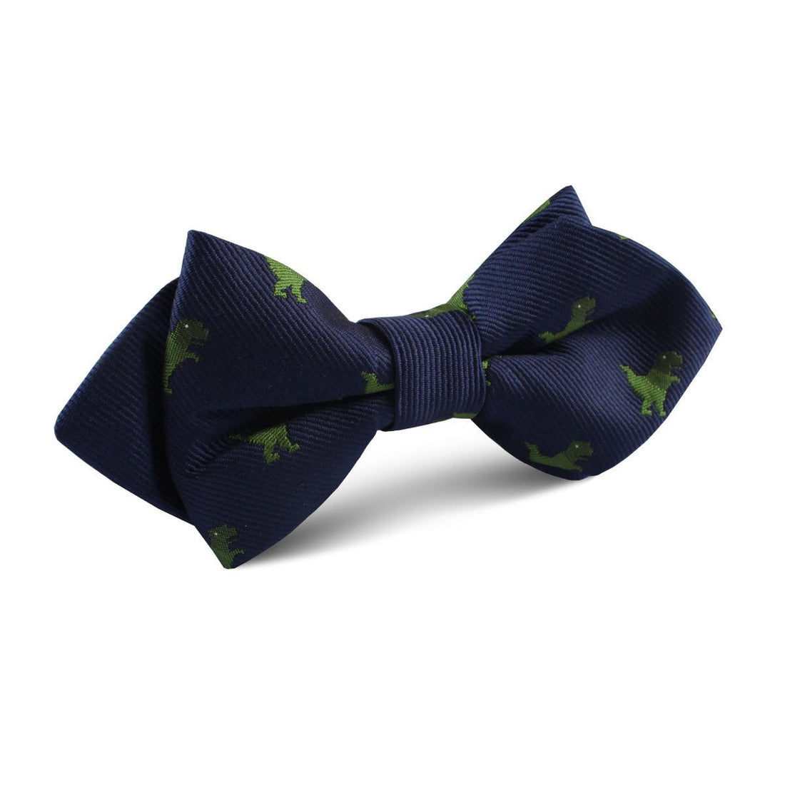 T-Rex Pixel Dinosaur Diamond Bow Tie